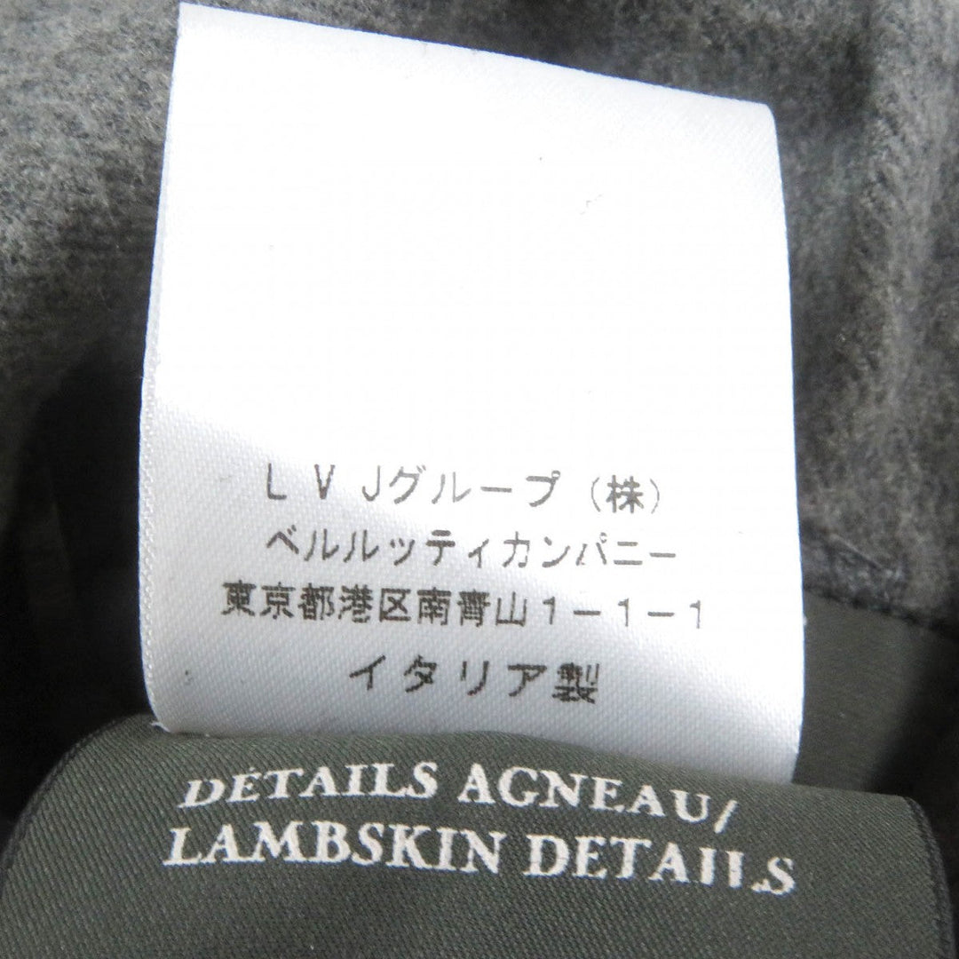 Berluti tailored jacket Lining: 100% cashmere, part: lambskin Dark gray mens 50 Used Authentic