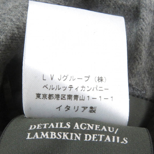 Berluti tailored jacket Lining: 100% cashmere, part: lambskin Dark gray mens 50 Used Authentic