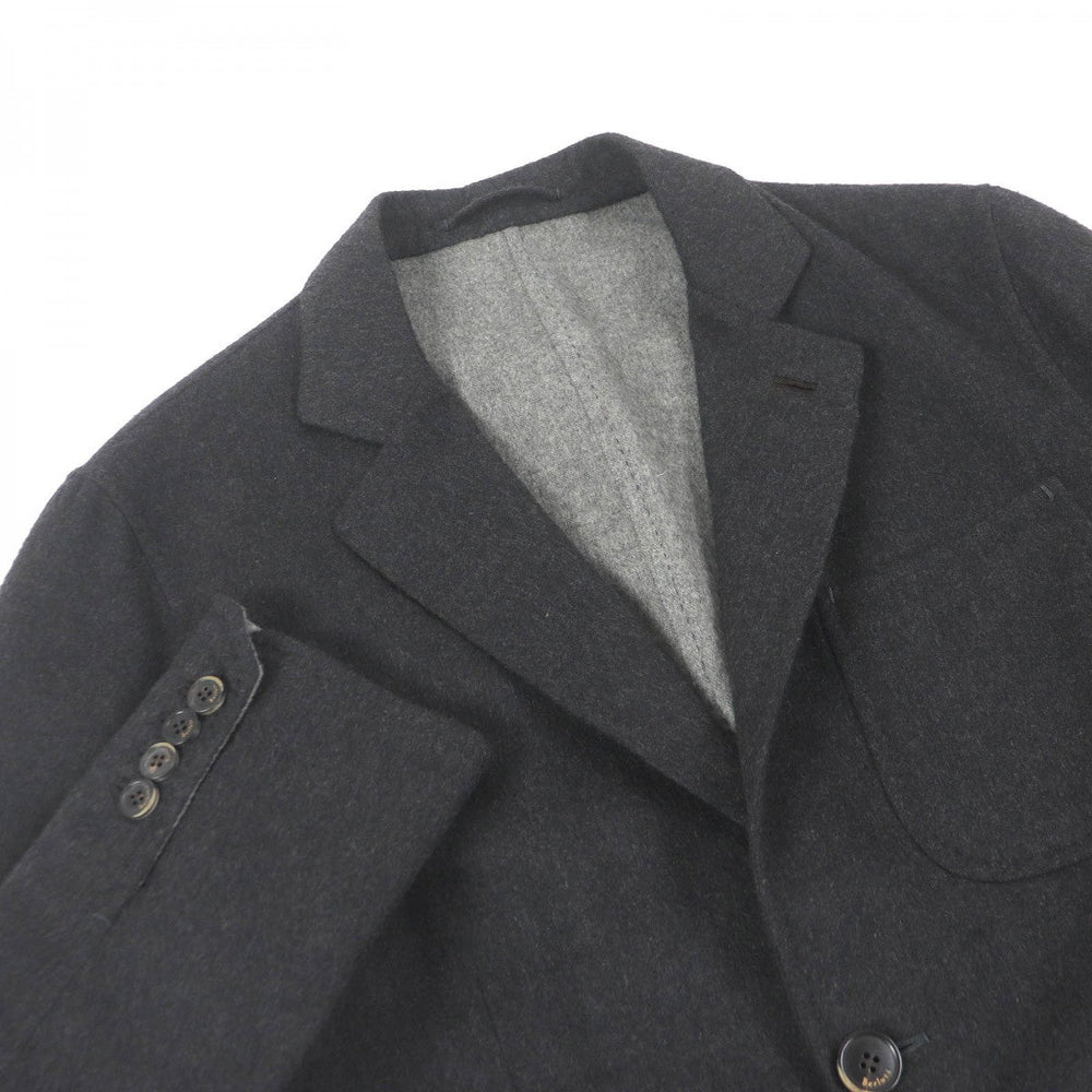 Berluti tailored jacket Lining: 100% cashmere, part: lambskin Dark gray mens 50 Used Authentic