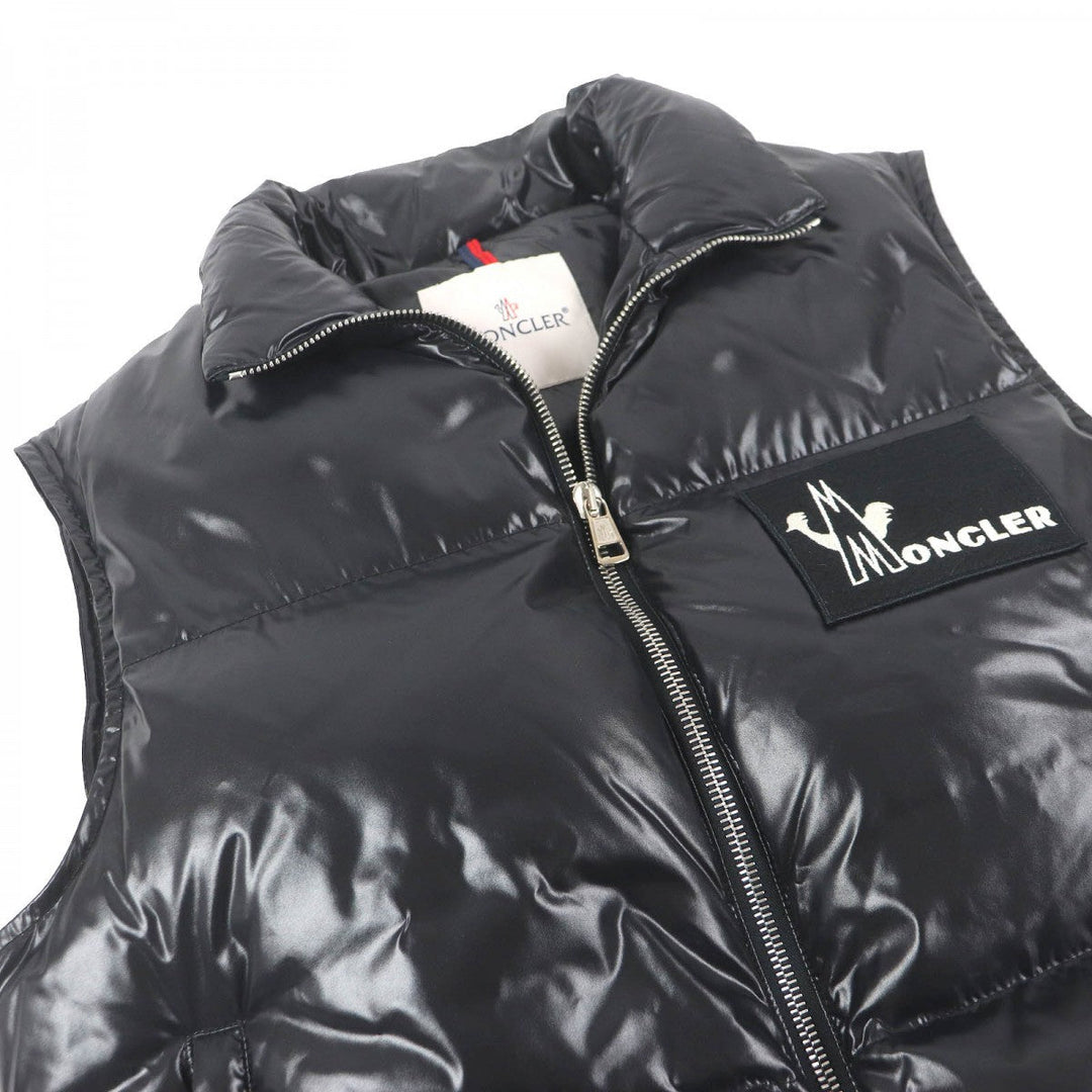 MONCLER Down vest Main: 100% nylon, Filling: 90% down, Filling: 10% feather black BANKER GILET mens Used Authentic