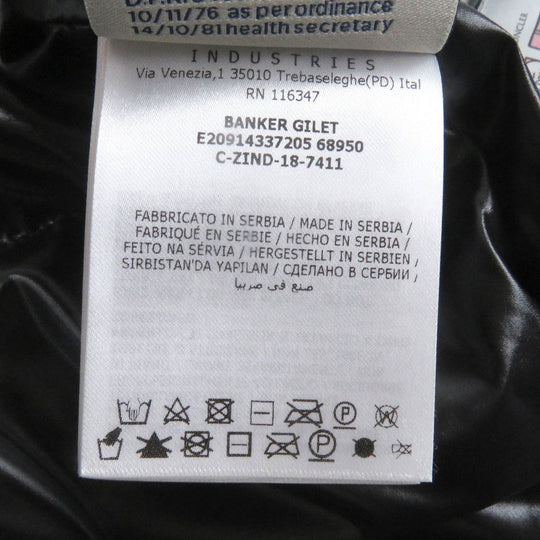 MONCLER Down vest Main: 100% nylon, Filling: 90% down, Filling: 10% feather black BANKER GILET mens Used Authentic