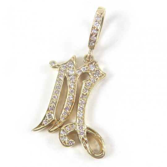 Loree Rodkin Pendant top Main: 18K, Part: Crystal gold MEDIVAL INITIAL PENDANT mens Used Authentic