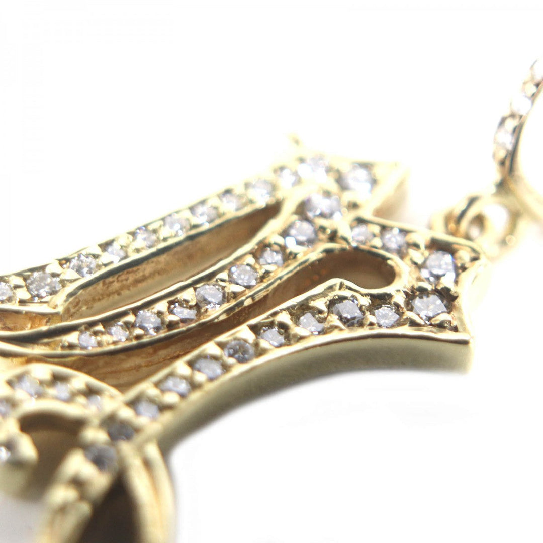 Loree Rodkin Pendant top Main: 18K, Part: Crystal gold MEDIVAL INITIAL PENDANT mens Used Authentic