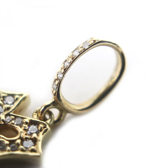 Loree Rodkin Pendant top Main: 18K, Part: Crystal gold MEDIVAL INITIAL PENDANT mens Used Authentic