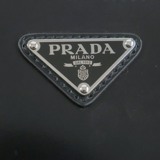 PRADA Shoulder Bag 2VH069 Main: Brushed leather black Brick mens Used Authentic