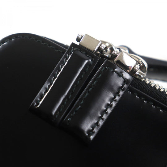 PRADA Shoulder Bag 2VH069 Main: Brushed leather black Brick mens Used Authentic