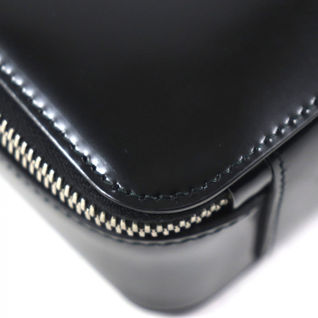 PRADA Shoulder Bag 2VH069 Main: Brushed leather black Brick mens Used Authentic