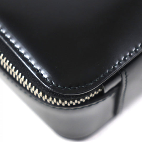 PRADA Shoulder Bag 2VH069 Main: Brushed leather black Brick mens Used Authentic