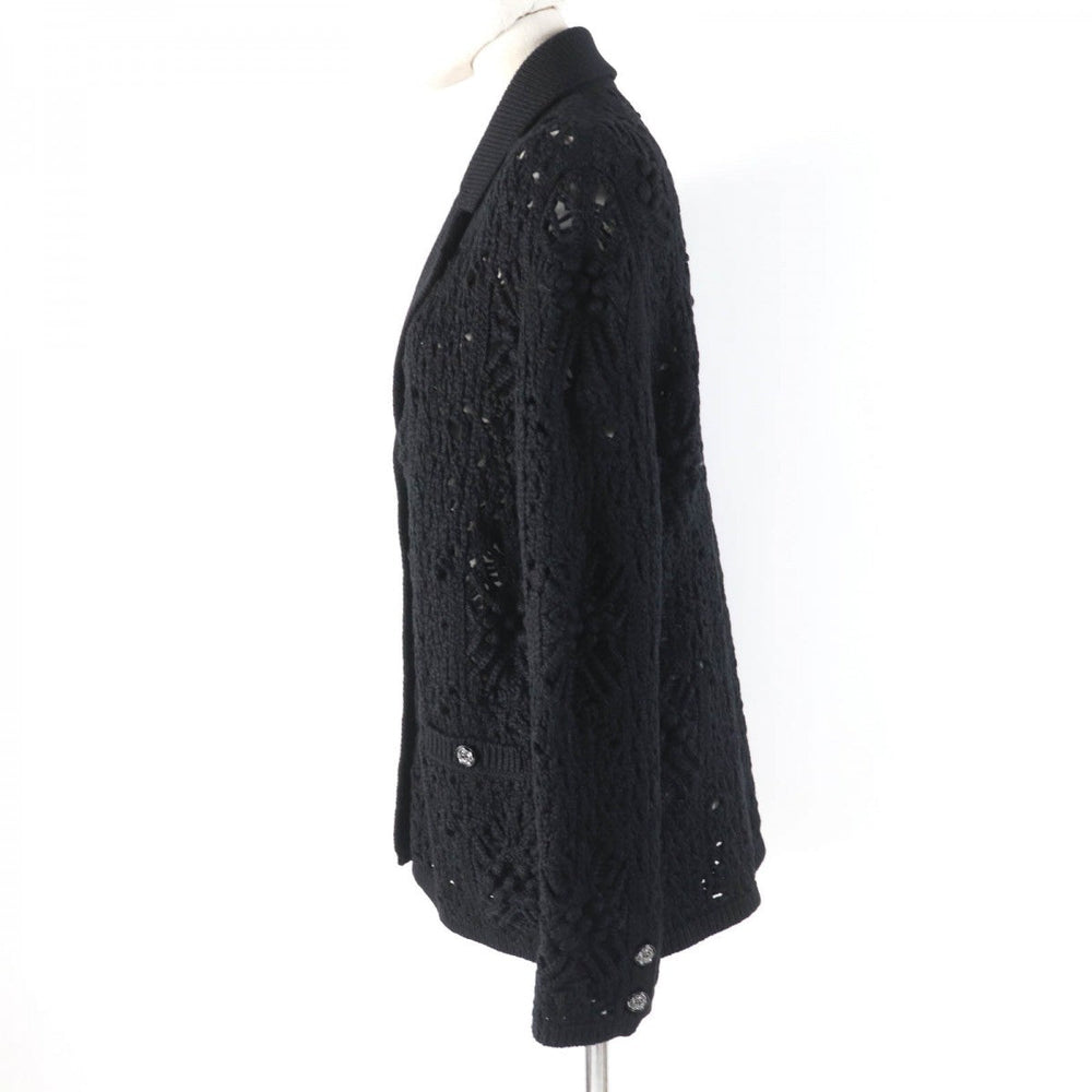 CHANEL cardigan P72095K10354 Main: 100% cashmere, part: 82% cotton, part: 18% polyamide black Women 36 Used Authentic