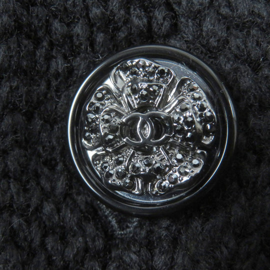 CHANEL cardigan P72095K10354 Main: 100% cashmere, part: 82% cotton, part: 18% polyamide black Women 36 Used Authentic