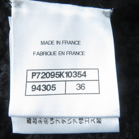 CHANEL cardigan P72095K10354 Main: 100% cashmere, part: 82% cotton, part: 18% polyamide black Women 36 Used Authentic