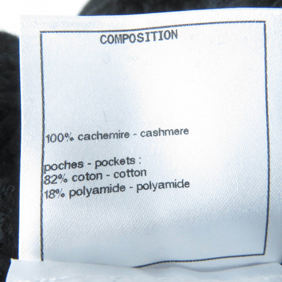CHANEL cardigan P72095K10354 Main: 100% cashmere, part: 82% cotton, part: 18% polyamide black Women 36 Used Authentic
