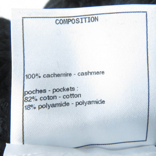 CHANEL cardigan P72095K10354 Main: 100% cashmere, part: 82% cotton, part: 18% polyamide black Women 36 Used Authentic