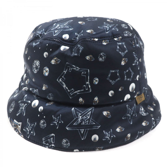 FENDI hat FXQ966 Main: 100% nylon, Lining: 100% nylon Navy mens Used Authentic