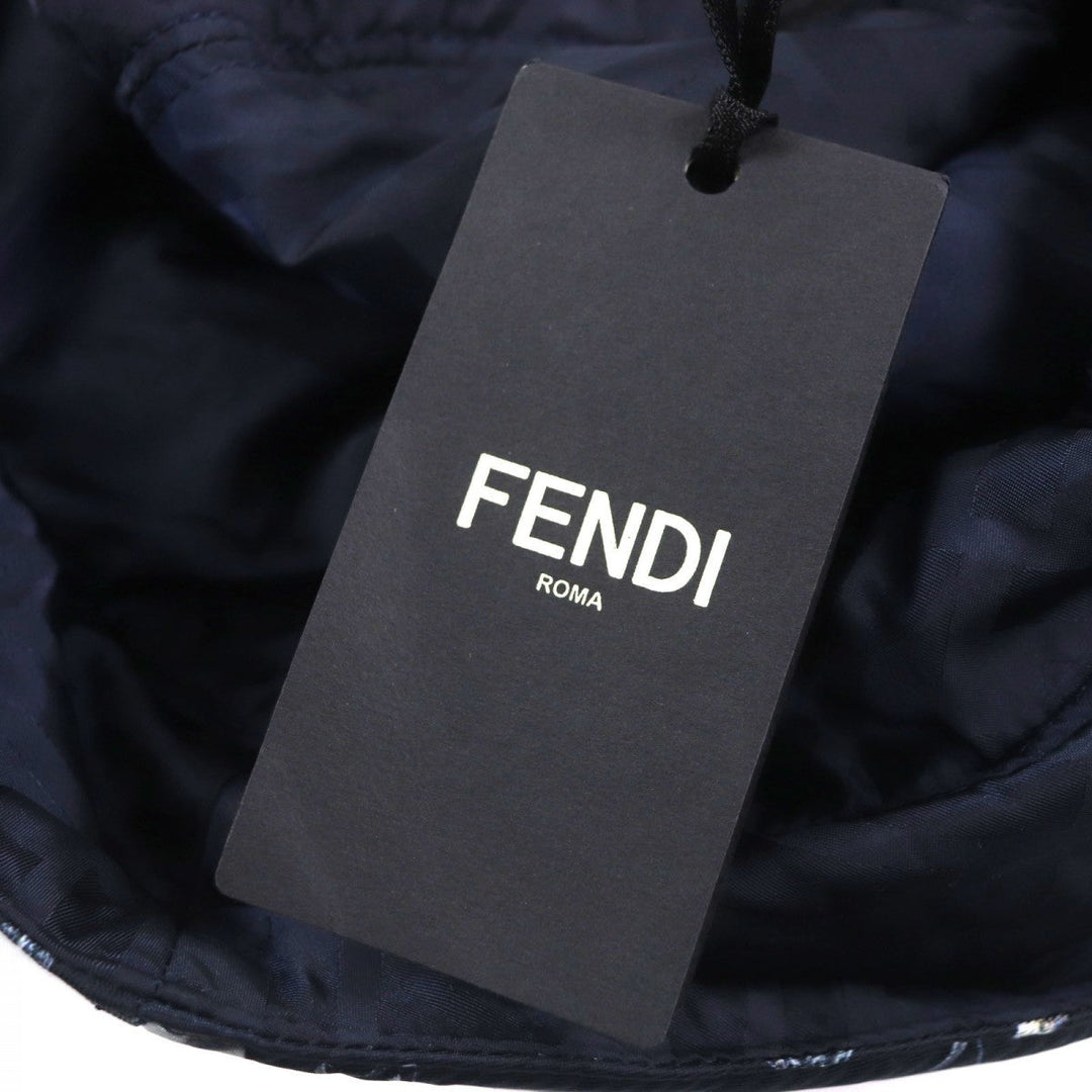 FENDI hat FXQ966 Main: 100% nylon, Lining: 100% nylon Navy mens Used Authentic