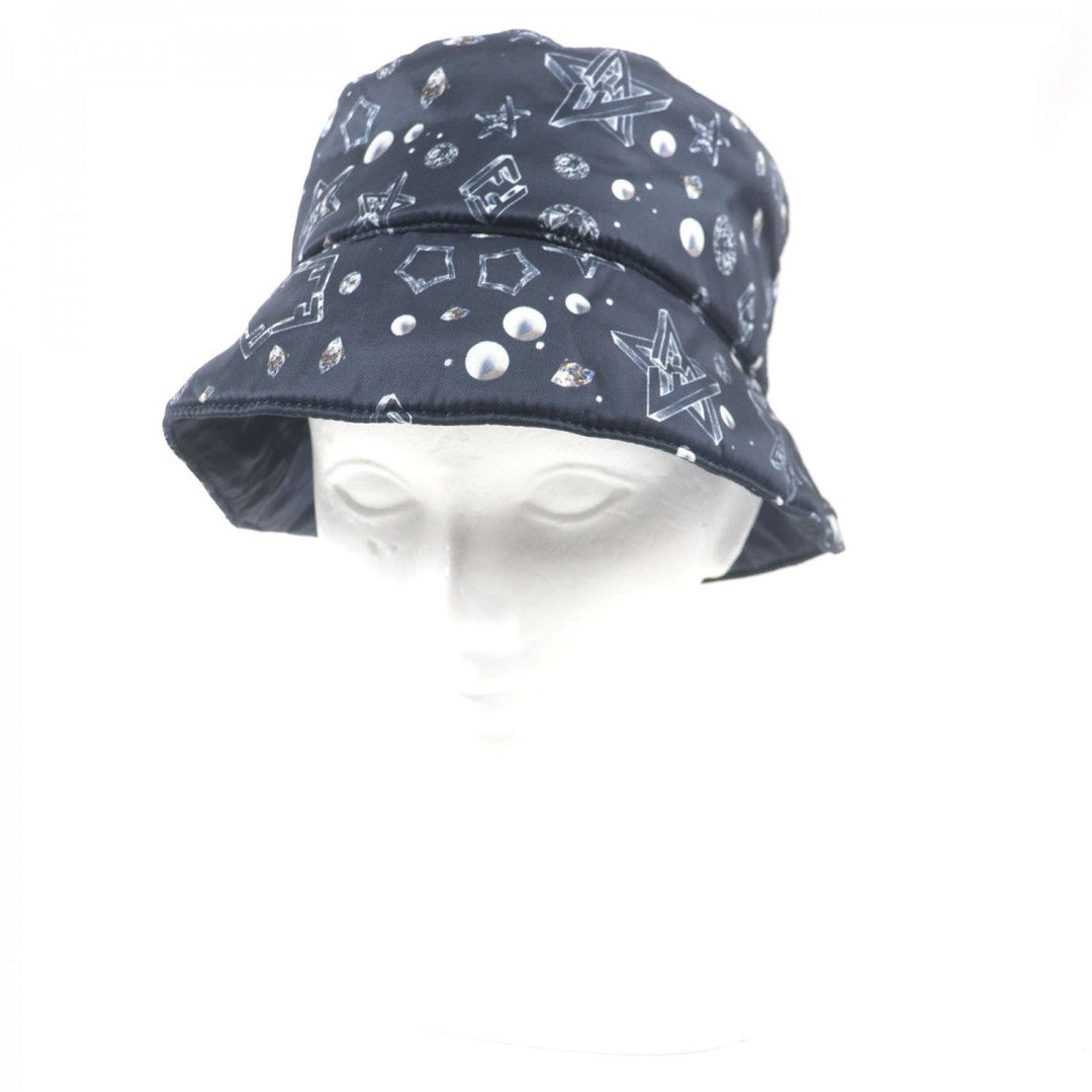 FENDI hat FXQ966 Main: 100% nylon, Lining: 100% nylon Navy mens Used Authentic