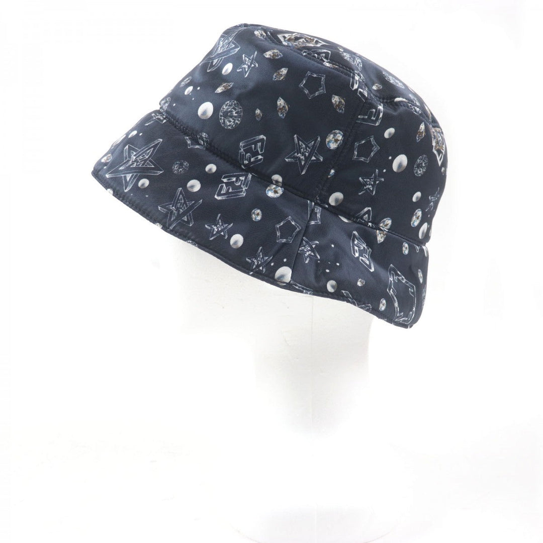 FENDI hat FXQ966 Main: 100% nylon, Lining: 100% nylon Navy mens Used Authentic