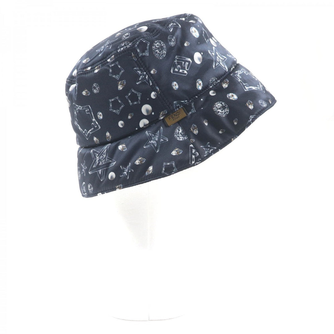 FENDI hat FXQ966 Main: 100% nylon, Lining: 100% nylon Navy mens Used Authentic