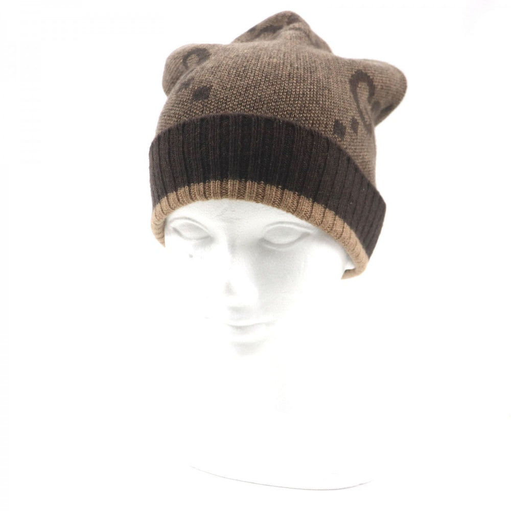 GUCCI Knit cap 676827 Main: 100% cashmere Brown mens M Used Authentic