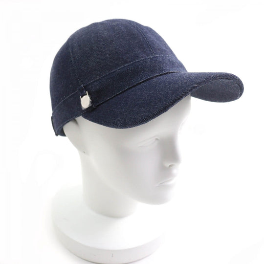 HERMES cap cotton Indigo
