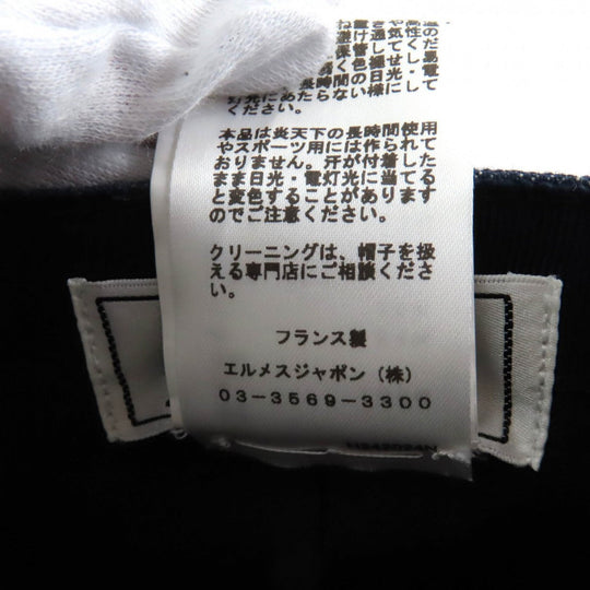 HERMES cap cotton Indigo