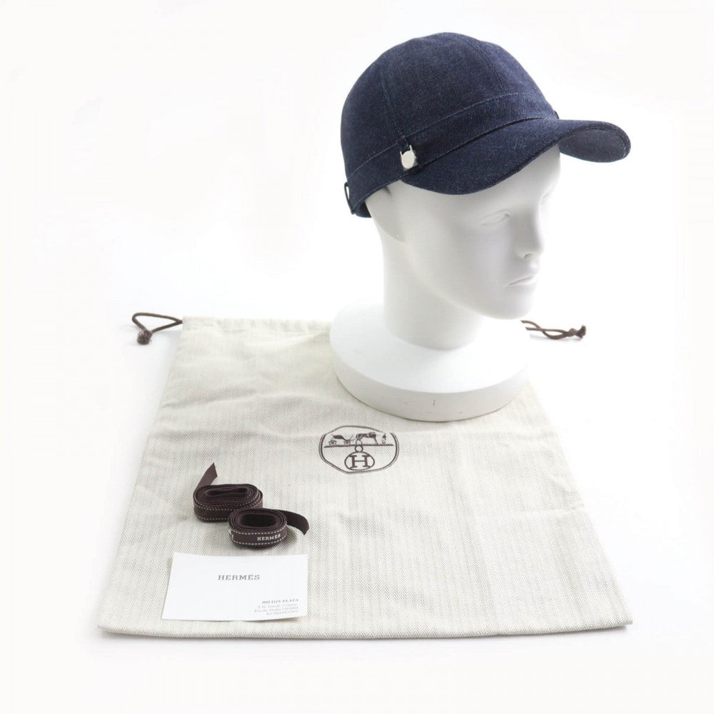 HERMES cap cotton Indigo