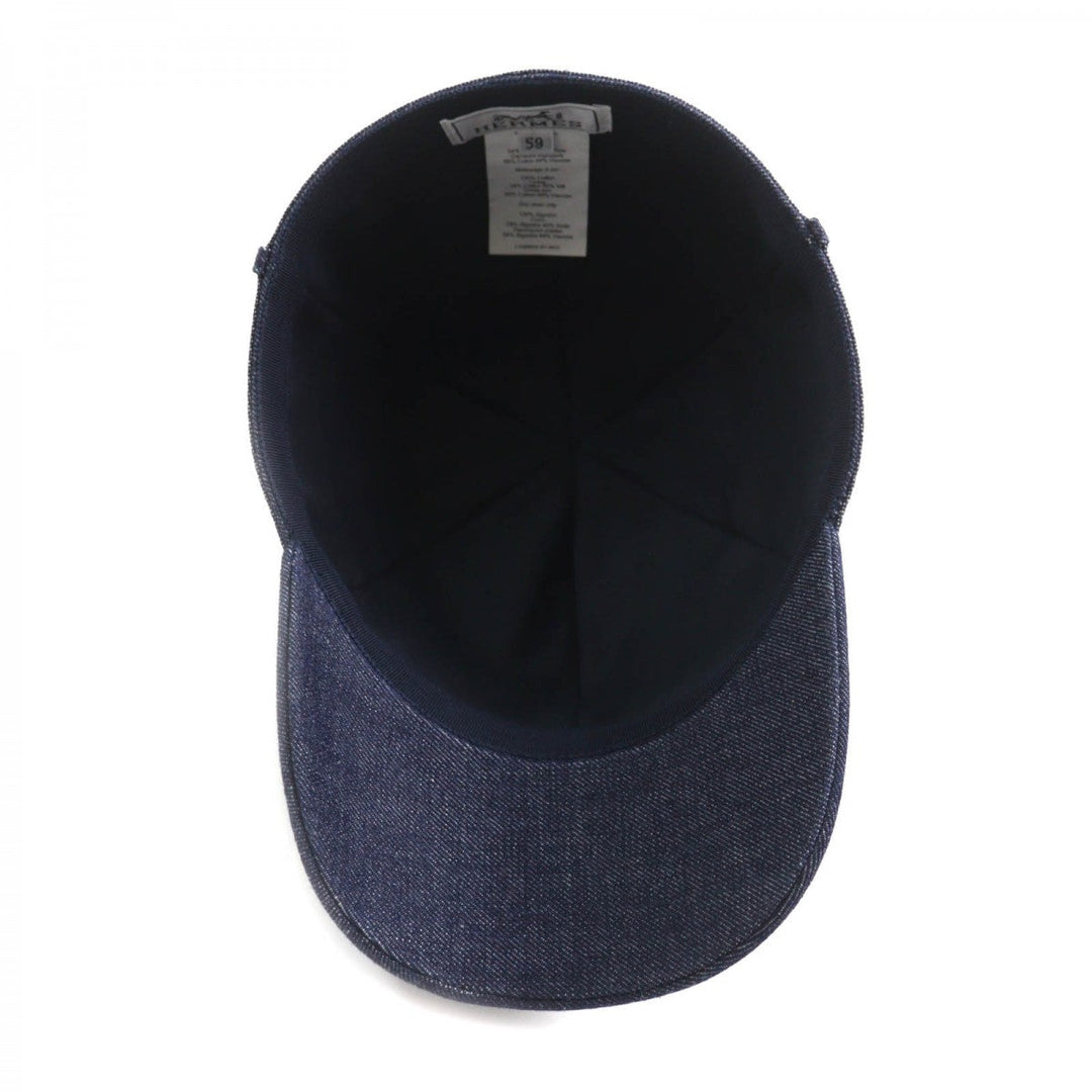 HERMES cap cotton Indigo