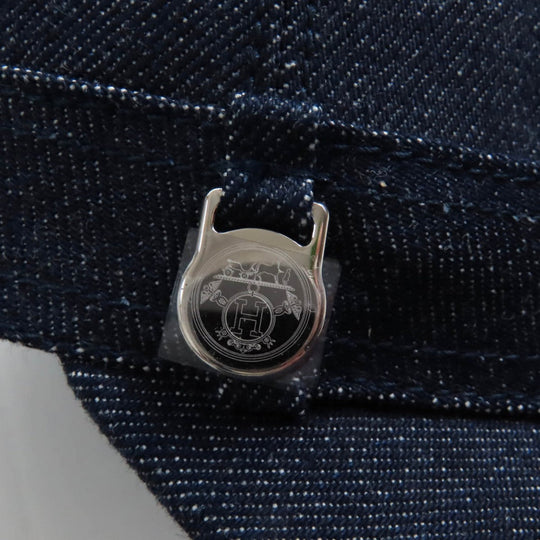 HERMES cap cotton Indigo