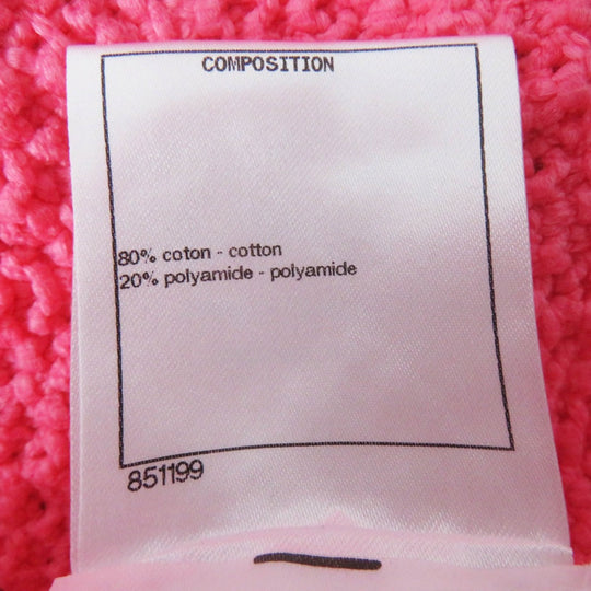 CHANEL Best 22S P72795 Main: 80% cotton, Main: 20% polyamide pink Women 34 Used Authentic