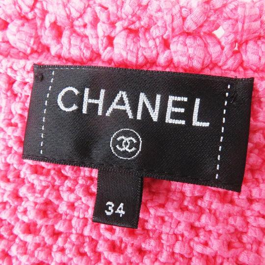 CHANEL Best 22S P72795 Main: 80% cotton, Main: 20% polyamide pink Women 34 Used Authentic