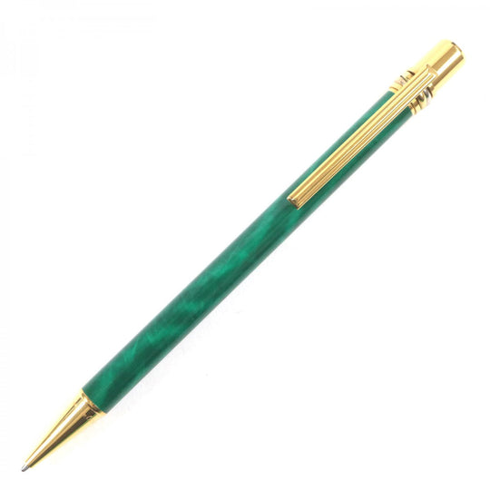 CARTIER Ballpoint pen ST150046 Gold Plated Green gold Trinity Malachite mens(Unisex) Used Authentic