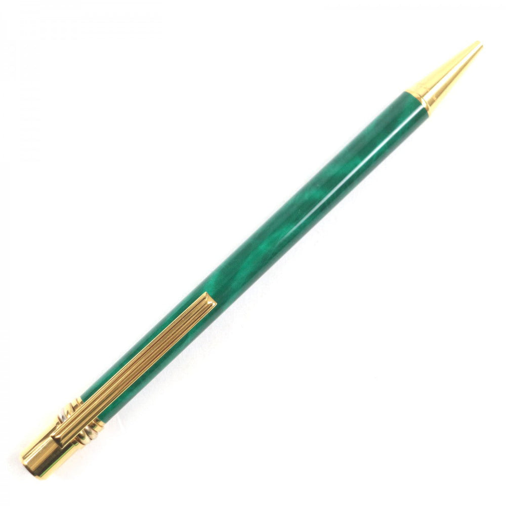 CARTIER Ballpoint pen ST150046 Gold Plated Green gold Trinity Malachite mens(Unisex) Used Authentic