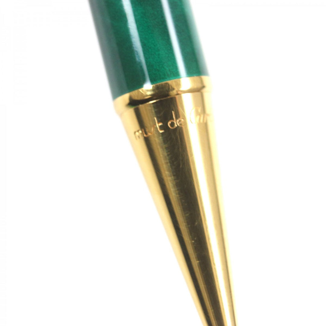 CARTIER Ballpoint pen ST150046 Gold Plated Green gold Trinity Malachite mens(Unisex) Used Authentic