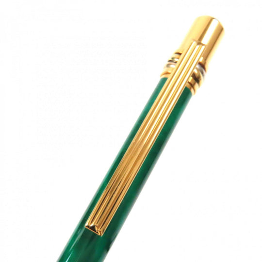 CARTIER Ballpoint pen ST150046 Gold Plated Green gold Trinity Malachite mens(Unisex) Used Authentic