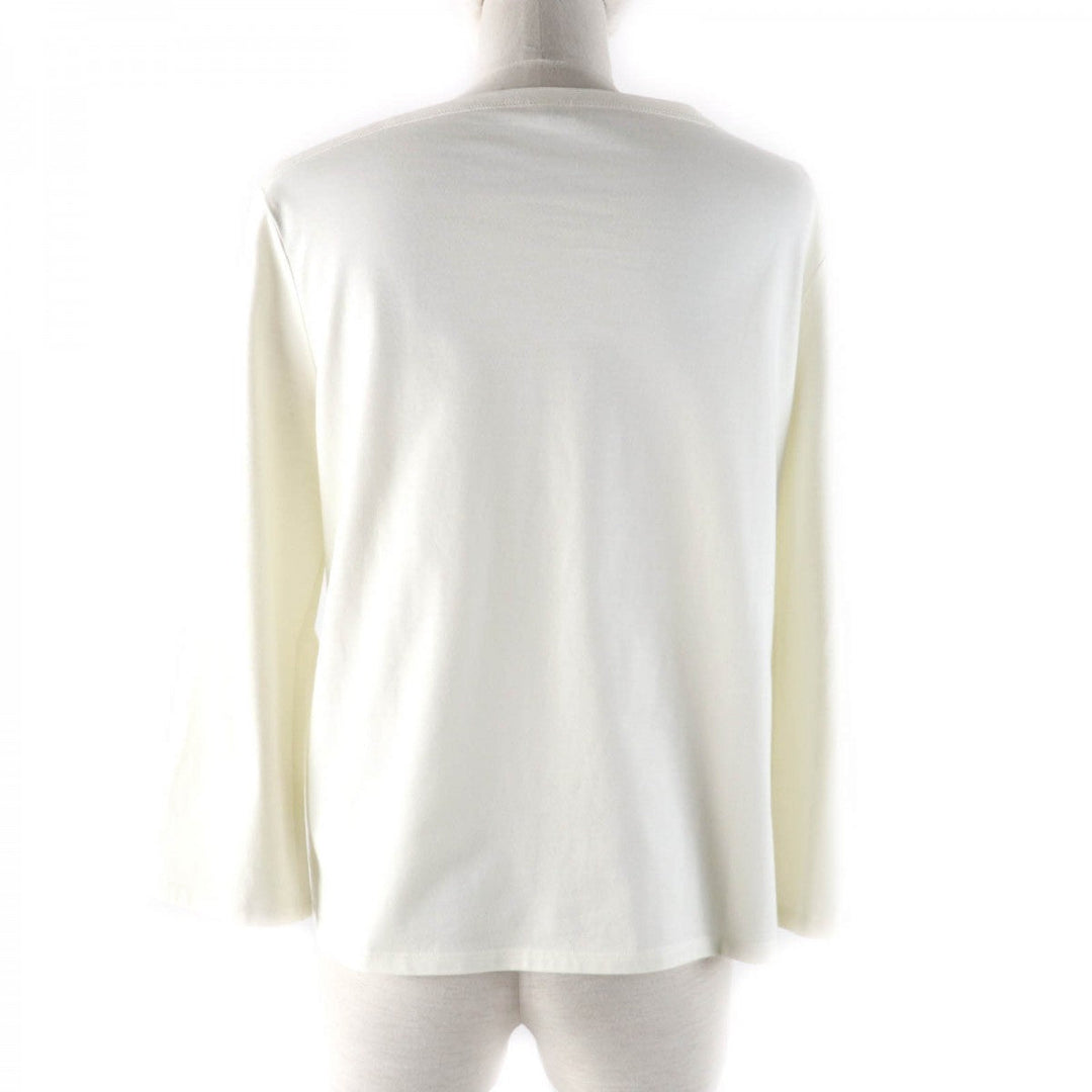 HERMES Cut Main: 100% cotton, some parts: 70% rayon, some parts: 30% polyester off white Women 36 Used Authentic