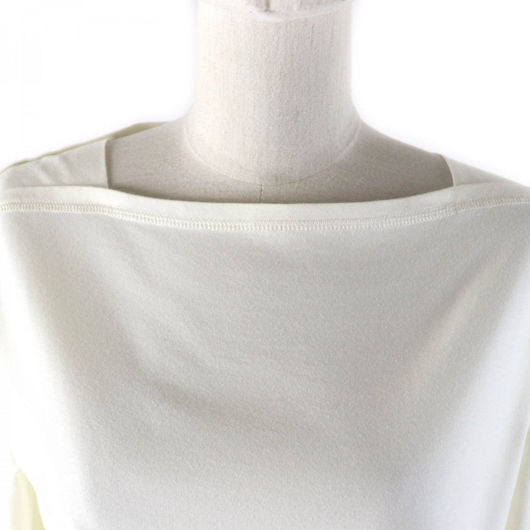 HERMES Cut Main: 100% cotton, some parts: 70% rayon, some parts: 30% polyester off white Women 36 Used Authentic