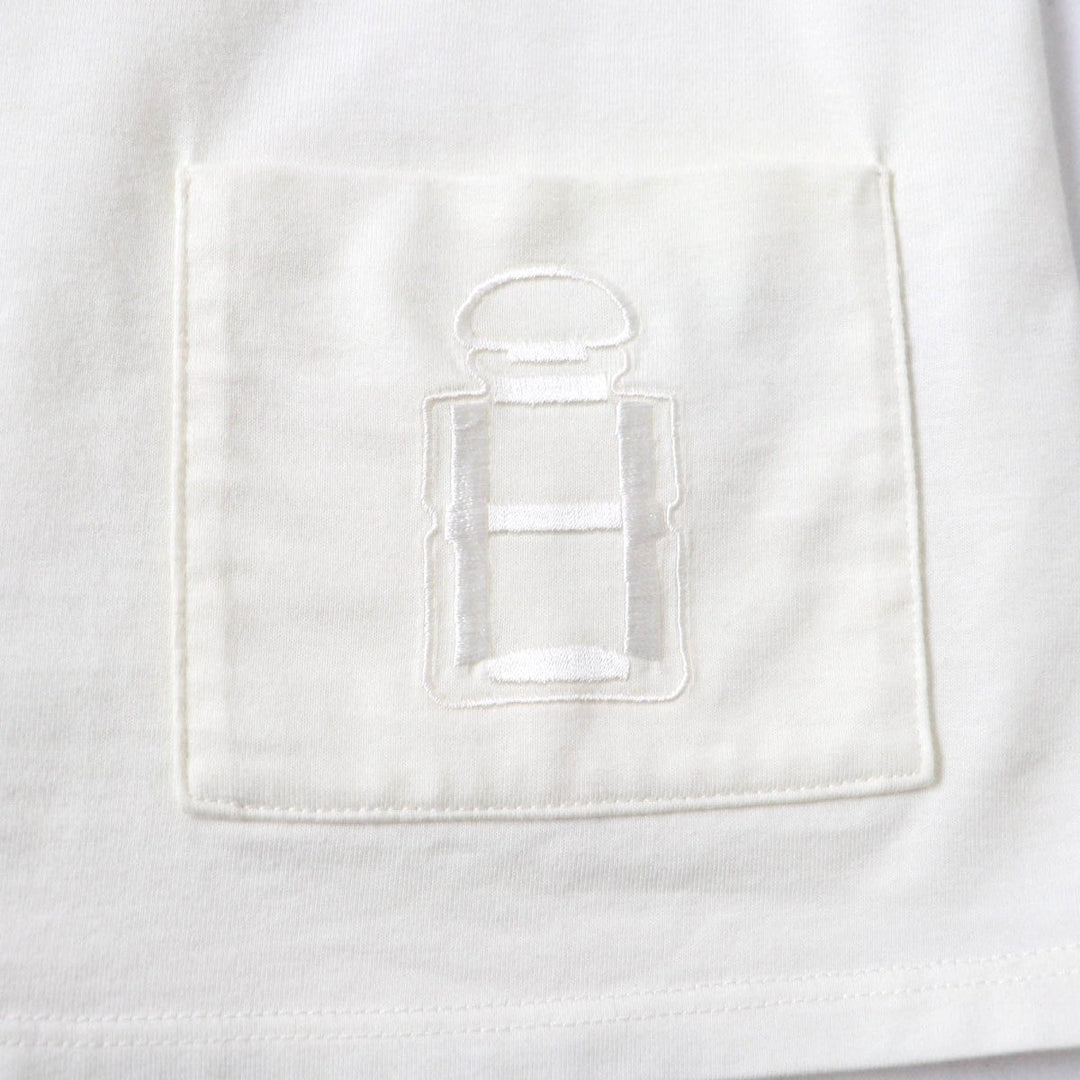 HERMES Cut Main: 100% cotton, some parts: 70% rayon, some parts: 30% polyester off white Women 36 Used Authentic