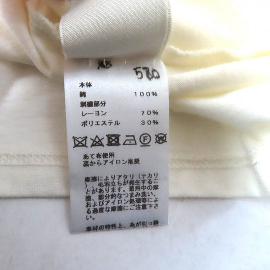 HERMES Cut Main: 100% cotton, some parts: 70% rayon, some parts: 30% polyester off white Women 36 Used Authentic