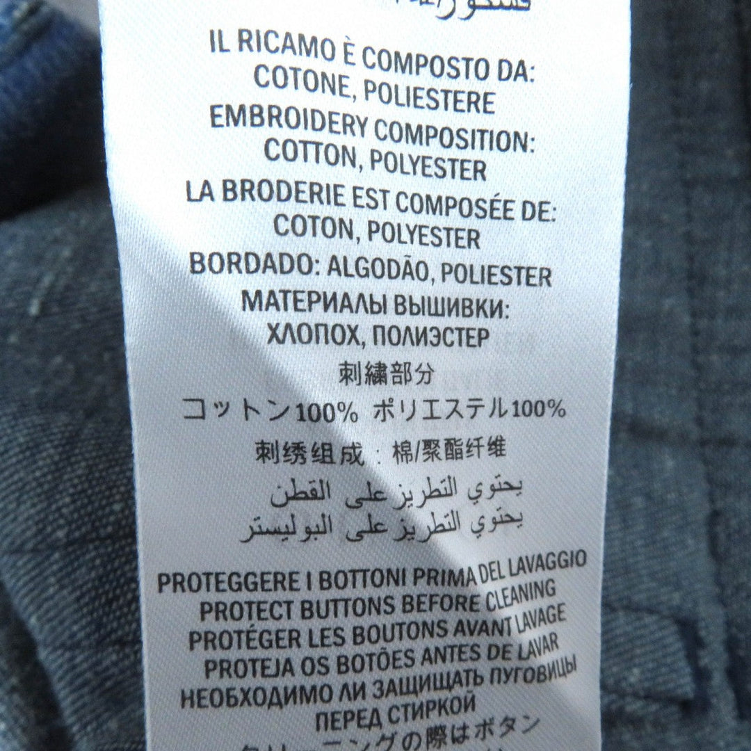 GUCCI skirt 521009 Outer: 100% cotton, some parts: 50% cotton, some parts: 50% rayon, some parts: 100% polyester Indigo blue Women 38 Used Authentic