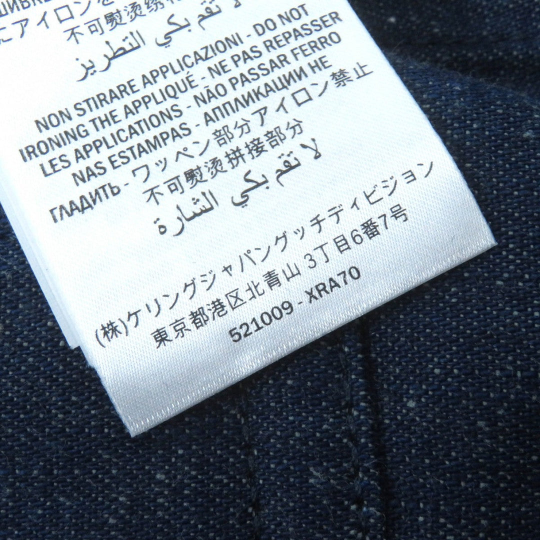 GUCCI skirt 521009 Outer: 100% cotton, some parts: 50% cotton, some parts: 50% rayon, some parts: 100% polyester Indigo blue Women 38 Used Authentic