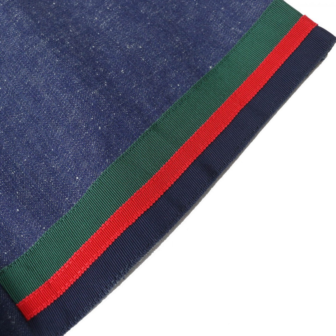 GUCCI skirt 521009 Outer: 100% cotton, some parts: 50% cotton, some parts: 50% rayon, some parts: 100% polyester Indigo blue Women 38 Used Authentic