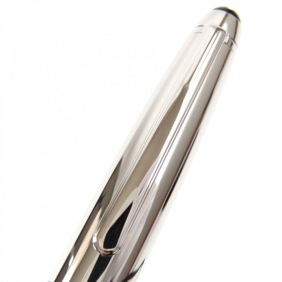MONTBLANC Ballpoint pen Gold Platedx resin Silver blue Meisterstck Solitaire Due Blue Hour Classic mens Used Authentic
