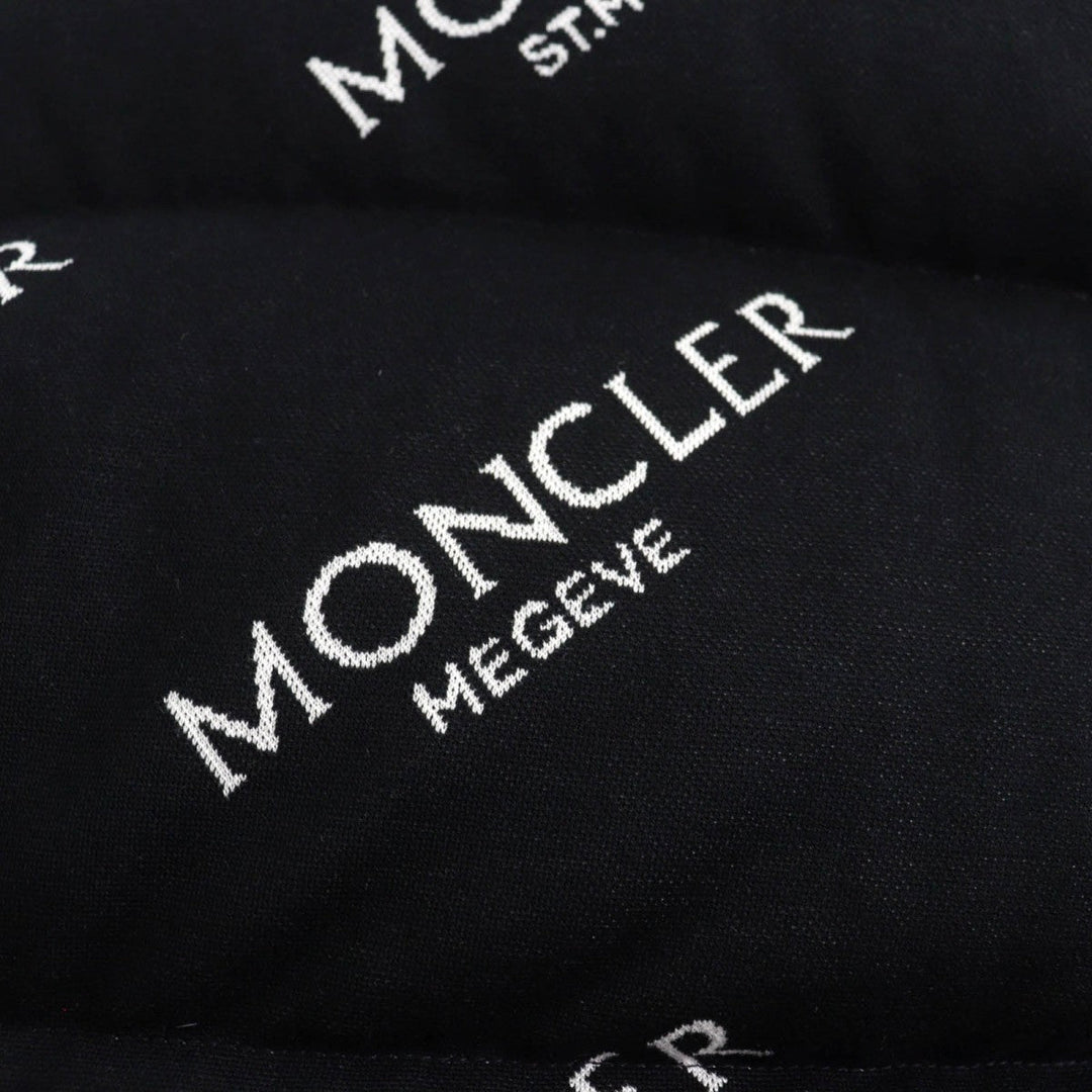 MONCLER Down jacket Outer: 100% cotton, Lining: 100% nylon, Part: 100% nylon, Part: 100% nylon, Filling: 90% down black CAILLE Women Used Authentic