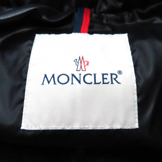 MONCLER Down jacket Outer: 100% cotton, Lining: 100% nylon, Part: 100% nylon, Part: 100% nylon, Filling: 90% down black CAILLE Women Used Authentic