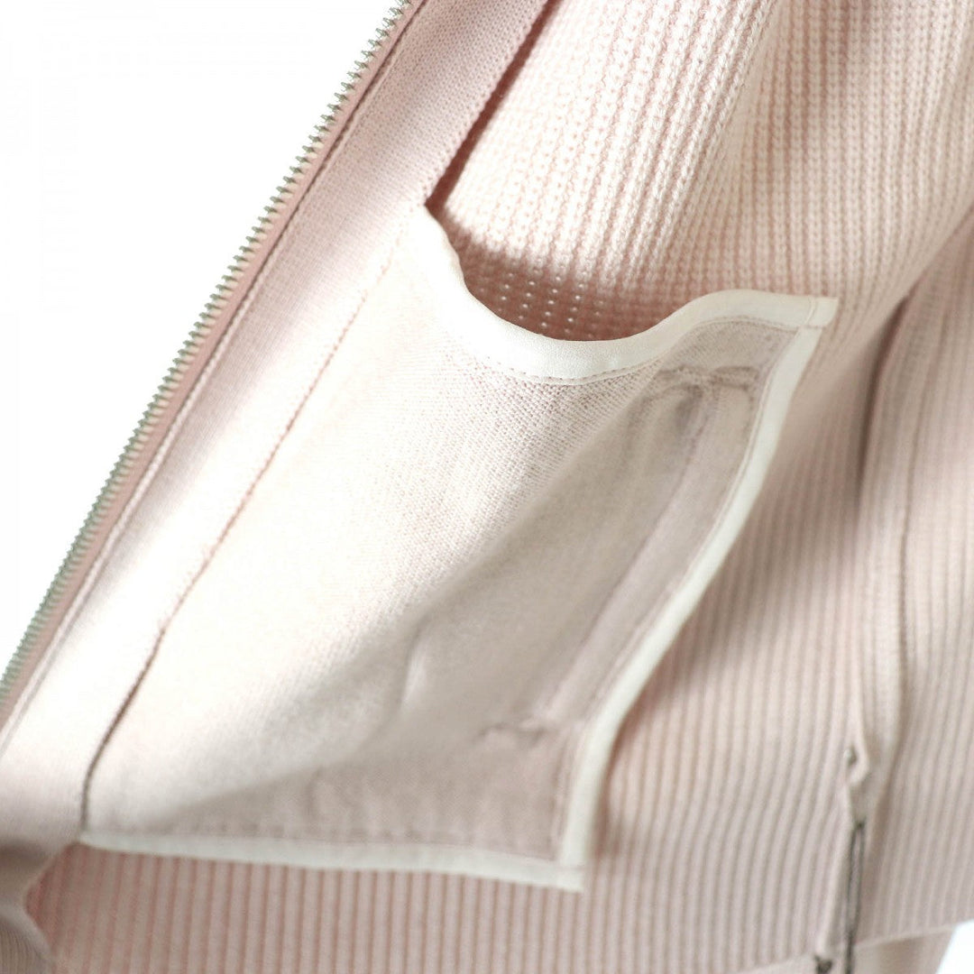 FOXEY cardigan 42604 Main: 70% wool, Main: 30% silk Antique beige Robin Women 40 Used Authentic