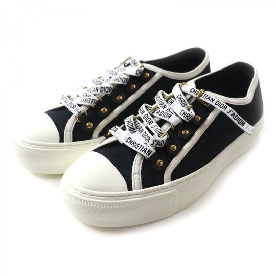 Christian Dior Low cut sneakers Main: Canvas Black White WALKIN DIOR Women 36 Used Authentic