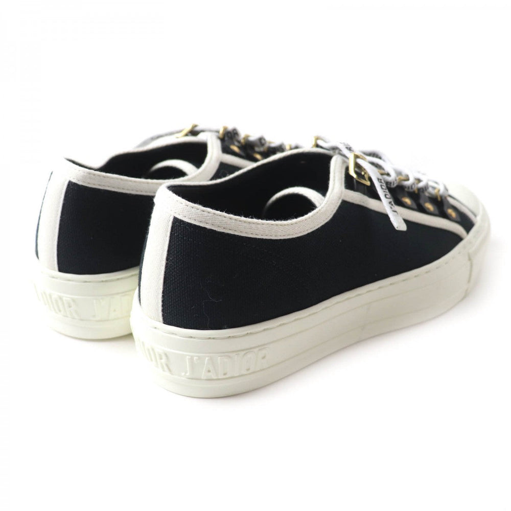 Christian Dior Low cut sneakers Main: Canvas Black White WALKIN DIOR Women 36 Used Authentic