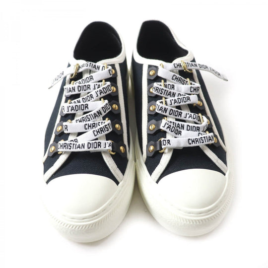 Christian Dior Low cut sneakers Main: Canvas Black White WALKIN DIOR Women 36 Used Authentic