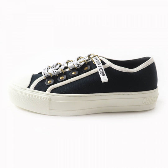 Christian Dior Low cut sneakers Main: Canvas Black White WALKIN DIOR Women 36 Used Authentic