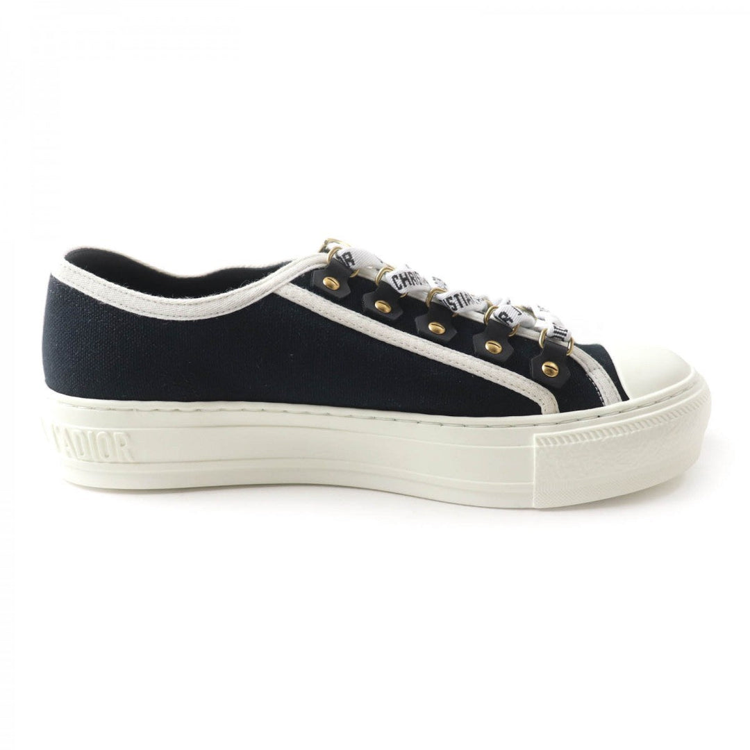 Christian Dior Low cut sneakers Main: Canvas Black White WALKIN DIOR Women 36 Used Authentic